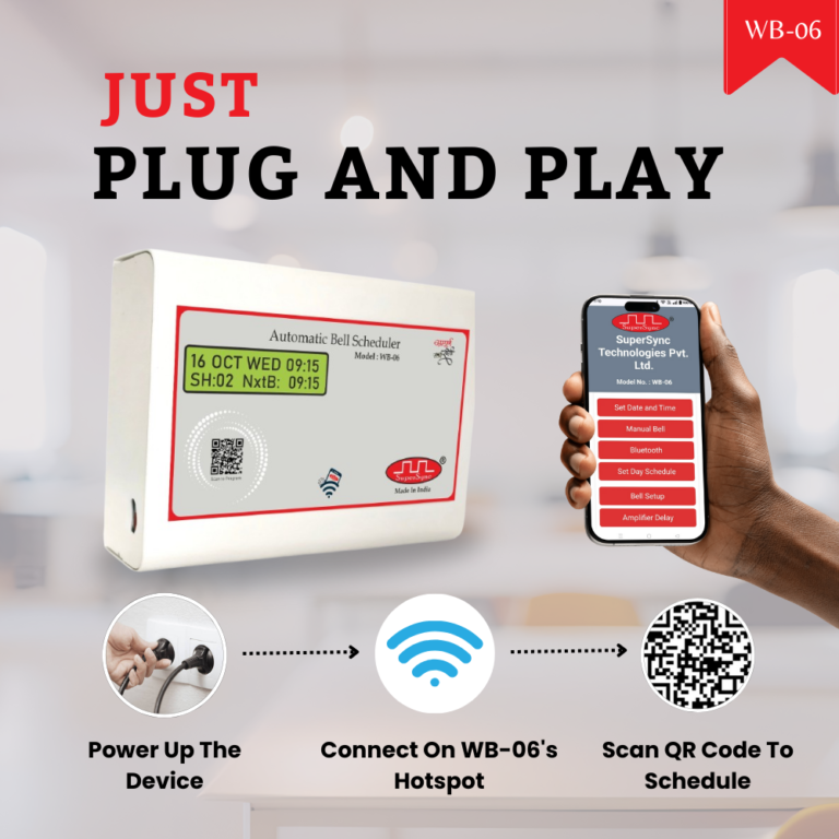 Bell Create Timer Automatic School Bell Timer WB-06 – Smart Bell Scheduler