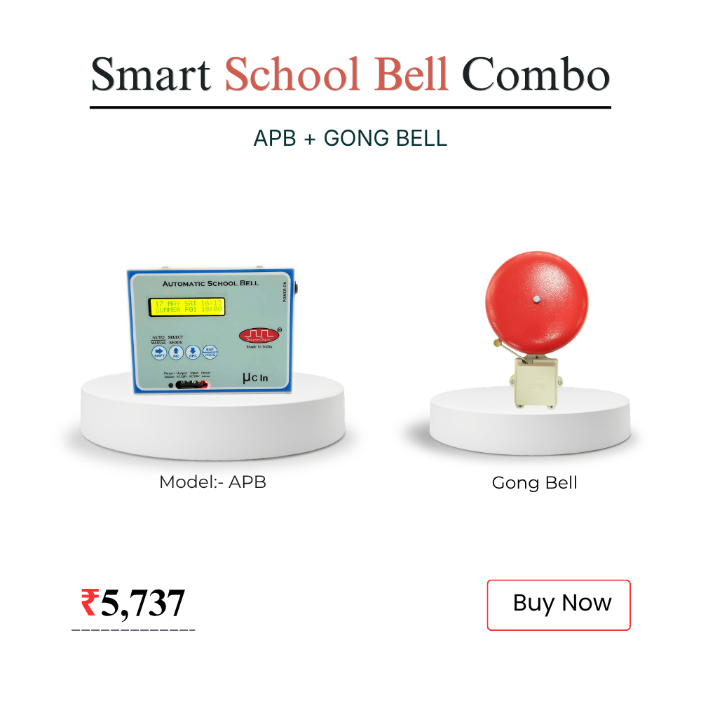 Get a professional school bell ringing system with automatic bell timer and smart control options.